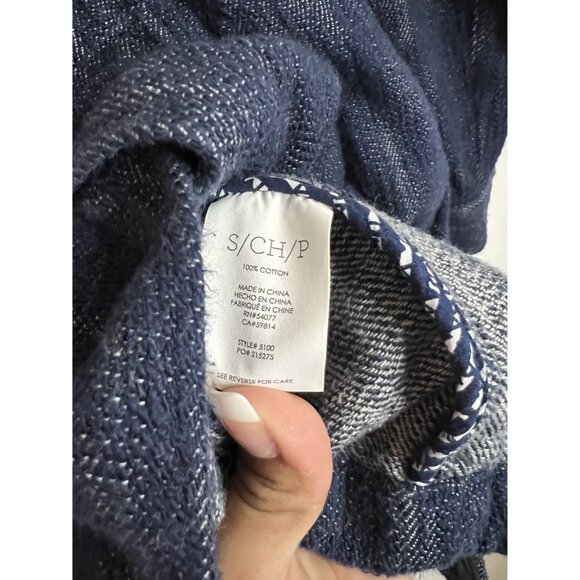 CAbi Denim Blue#5100 Adventure Anorak Hooded Denim Zip Up Jacket Size S - Picture 8 of 8